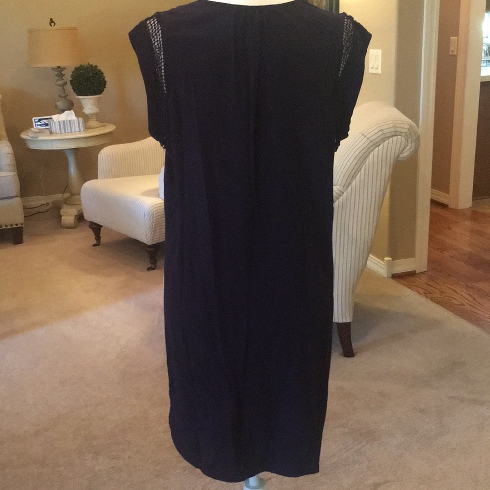 Signature Studio Navy Blue Sleeveless MIDI Dress - Picture 8 of 12